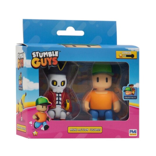 Stumble Guys Figursett 2-Pakning 7,5cm Mr. Stumble & Capt. Noheart