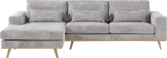 Copenhagen 4 seters Venstrevendt L formet Divansofa i Manchester Lys grå
