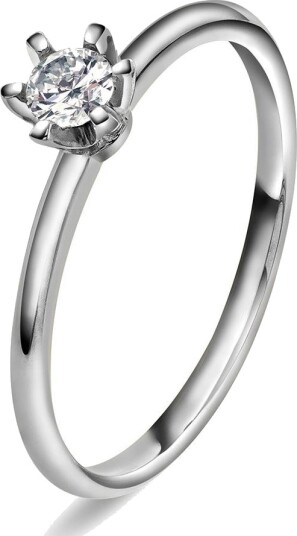 Vida By Pan Jewelry Vida ring i gull med dia 0,20 ct TWSI størrelse Vida ring i gull med dia 0,20 ct TWSI 52
