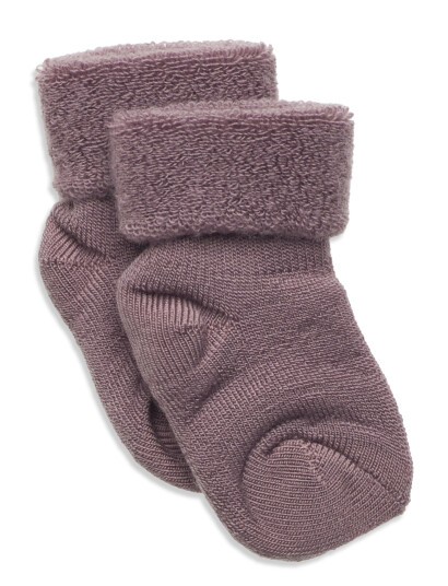 mp Denmark Wool Baby Socks   Purple   22/24