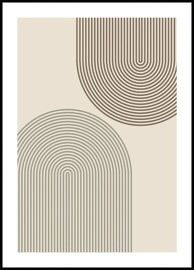 Posterbox Minimal Arch Lines plakat Plakat / 30x40cm
