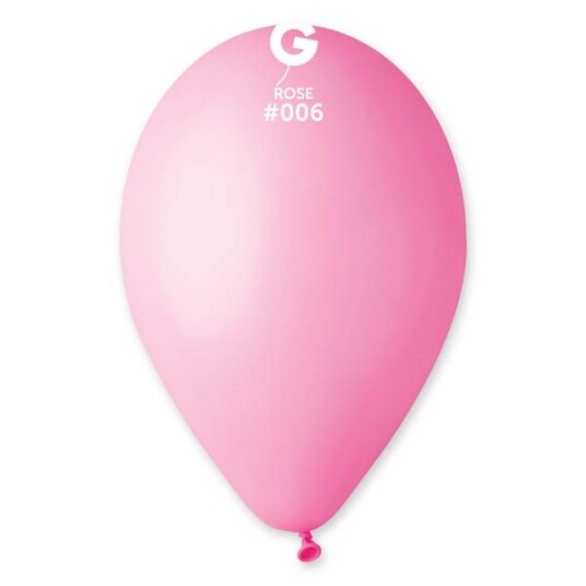 006 Gemar lateksballonger rosa / Rose 26cm