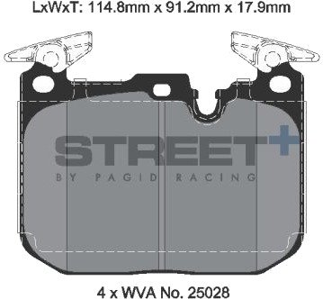 Bremseklosser PAGID Racing T8194SP2001
