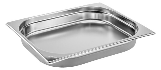 PULSIVA Kantine Basic GN 1/2; Størrelse GN 1/2 2.4l 32.5x26.5x4 cm LxBxD; Sølvfarge