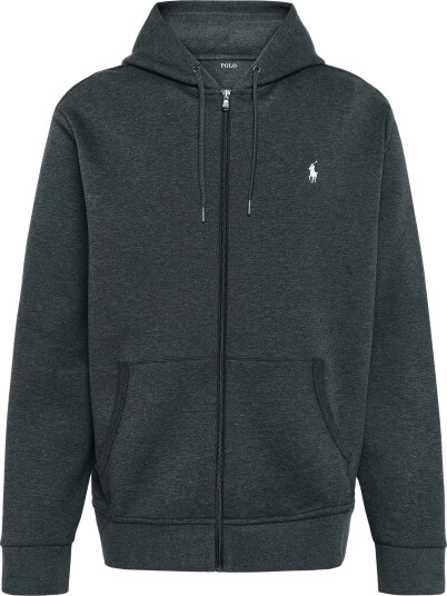 Polo Ralph Lauren Double Knit Full Zip Hoodie Grey XXL