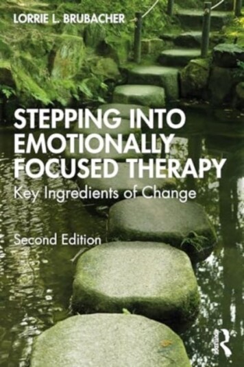 Stepping into Emotionally Focused Therapy