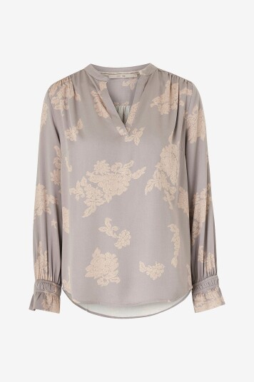 Costamani Bluse Flower Shirt Grå