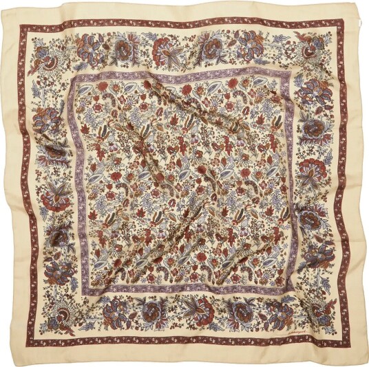 Becksöndergaard Tapisflora Taby Sia Scarf   Cream   100X 100CM