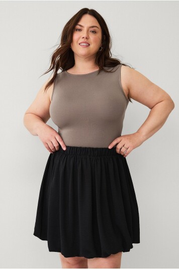 Zizzi Skjørt mFikka Balloon Skirt Svart