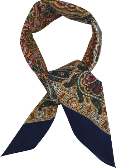 Portia 1924 Cotton Bandana - Navy - ONE SIZE