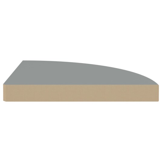 vidaXL Flytende vegghyller 2 stk gr? 35x35x3,8 cm MDF