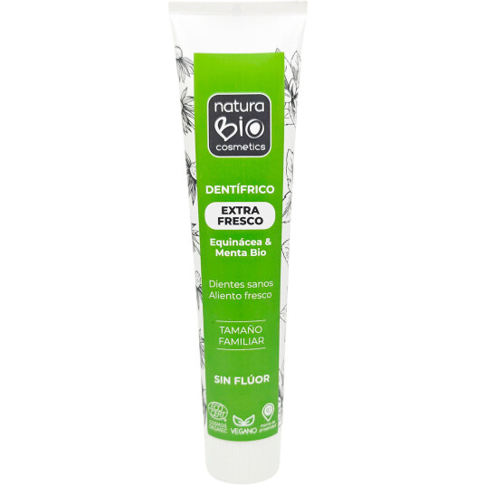 Økologisk Tandpasta NATURABIO Extra Fresh Echinacea & Mint 125 ml. Økologisk Tandpasta NATURABIO Extra Fresh Echinacea & Mint 125 ml.