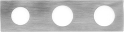 Vola Plate 5003K, 3 Hull, Rustfritt Stål
