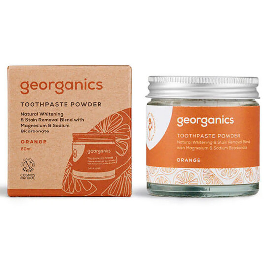 Naturlig tannkrem Powder Georganics Orange 60 ml