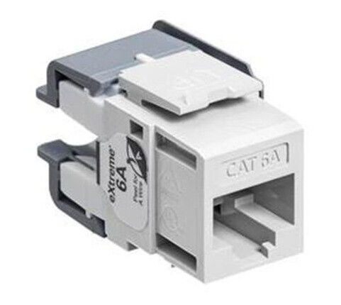 Leviton Extreme cat 6a utp jack 110-style - white Leviton Extreme cat 6a utp jack 110-style - white