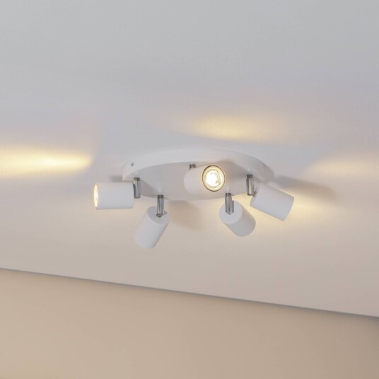 Luminex Fun downlight hvit Ø 30 cm justerbar GU10