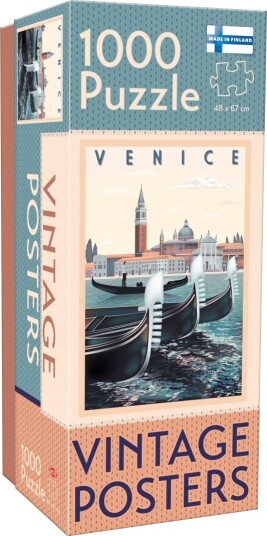 Tactic Puzzle Lovers Vintage Plakater Venezia 1000 Stk Puslespill