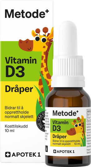 Metode Vitamin D3 dråper 10 ml