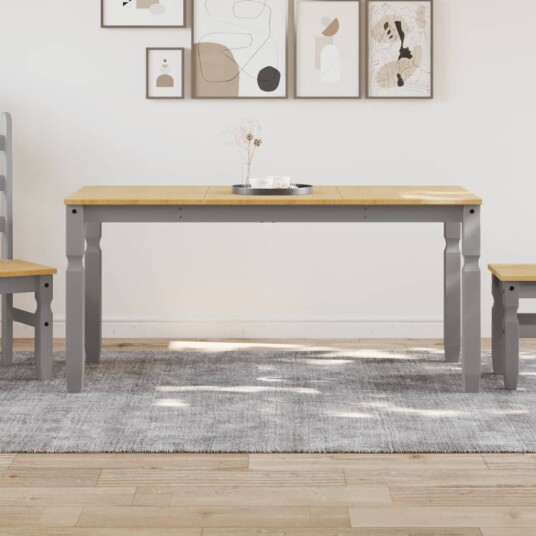  Spisebord Corona grå 160x80x75 cm heltre furu 4005718