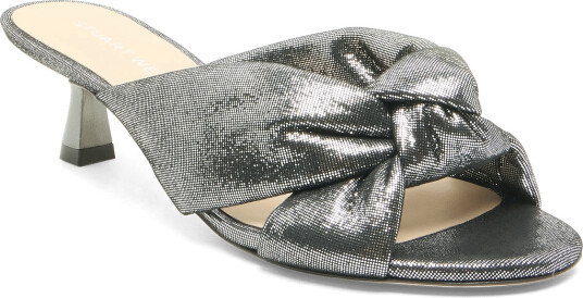 Stuart Weitzman Soplaya 50 Mules   Silver   39