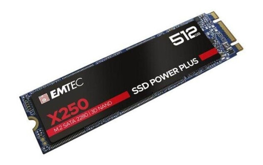 Emtec Power Plus X250 SSD - 512GB - SATA-600 - M.2 2280 Emtec Power Plus X250 SSD - 512GB - SATA-600 - M.2 2280