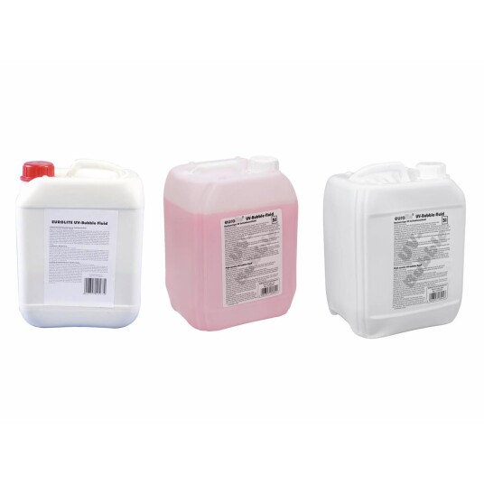 EuroLite Set 3x Uv Bubble Fluid 5l Gul & Rød & Blå EuroLite Set 3x Uv Bubble Fluid 5l Gul & Rød & Blå