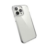 Speck Presidio Perfect-Clear - Baksidedeksel for mobiltelefon - MagSafe-samsvar - hard polykarbonat, bløt termoplastpolyuretan (TPU) - blank - for Apple iPhone 14 Pro Max Speck Presidio Perfect-Clear - Baksidedeksel for mobiltelefon - MagSafe-samsvar - hard polykarbonat, bløt termoplastpolyuretan (TPU) - blank - for Apple iPhone 14 Pro Max