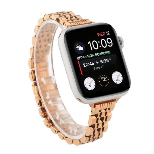 INCOVER Apple Watch (38/40/SE/41MM) Klokkerem i Rustfritt Stål - Rosagull