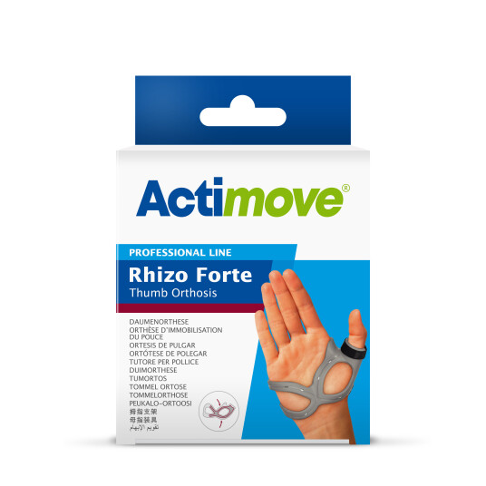 Actimove Rhizo Forte tommelstøtte venstre, Medium, 1 stk. Actimove Rhizo Forte tommelstøtte venstre, Medium, 1 stk.