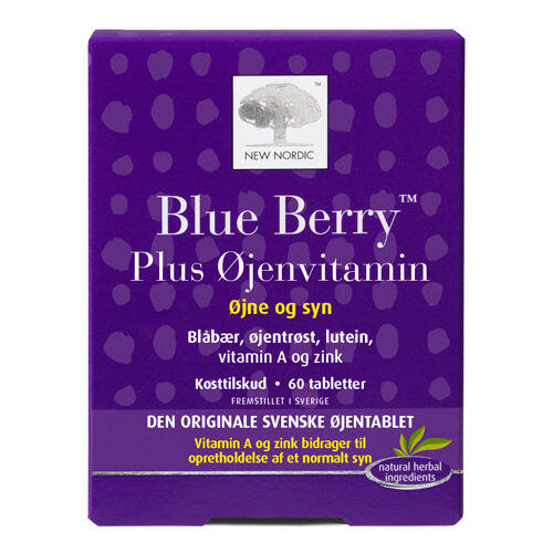 New Nordic Blue Berry Plus Øyenvitamin 60 Tabletter