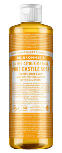 Dr. Bronner's Liquid Soap Citrus-Orange 475ml Dr. Bronner's Liquid Soap Citrus-Orange 475ml