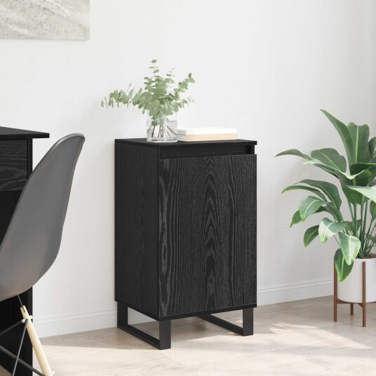Serviesskap Svart Eik 40 x 35 x 70 cm Konstruert tre