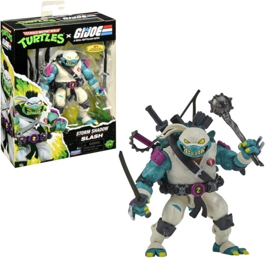Teenage Mutant Ninja Turtles x G.I. Joe Stormshadow x Slash Action Figure (TMNT) Teenage Mutant Ninja Turtles x G.I. Joe Stormshadow x Slash Action Figure (TMNT)
