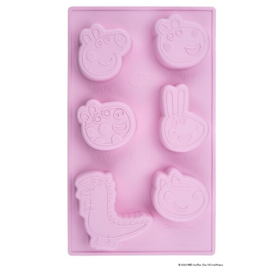 Peppa Gris Mini Kakeform i Silikon Peppa Gris Mini Kakeform i Silikon
