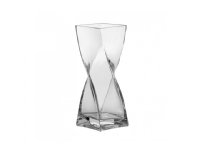 Leonardo Swirl Firkantet vase Glass Gjennomsiktig CE 300 mm
