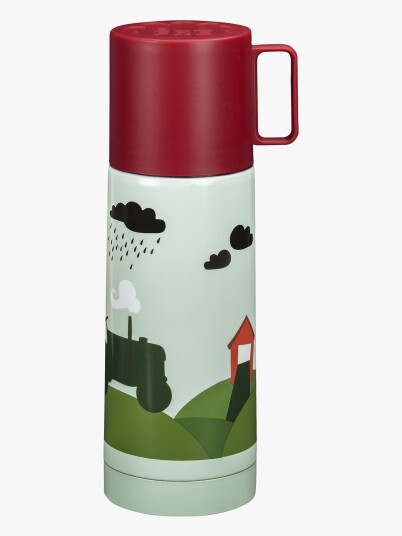 Blafre Termos Traktor og Låve 350 ml Grønn - Tåler Oppvaskmaskin