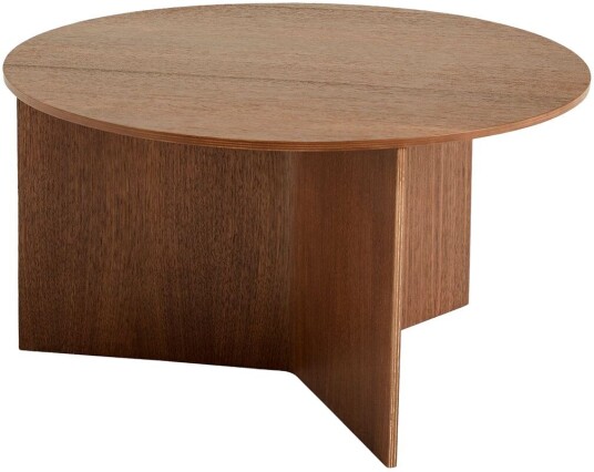 Hay Slit sofabord Ø65 cm Lacquered walnut