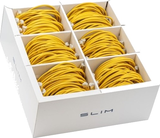 Wirewin Slim  Ls K6a 0.5 Ye 90 0,5 M Cat6a U/Ftp Stp Rj 45 Rj 45 Gult