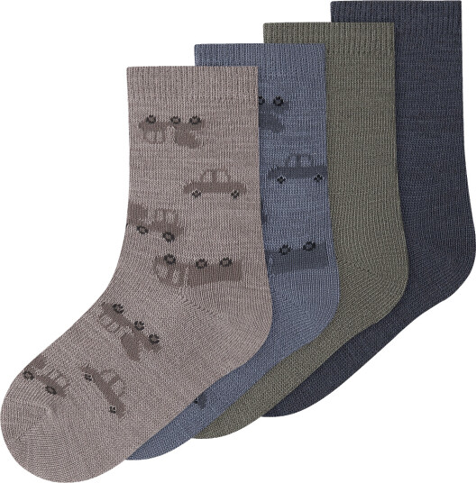 Name It Nmmwak Wo/Bl 4P Sock Multi/patterned 19 21