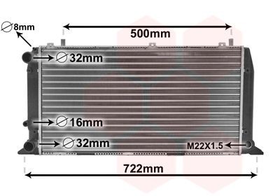 Radiator VAN WEZEL 03002047