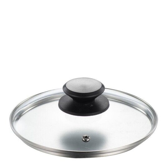 Modern House Kitchen Essentials lokk 18 cm klar/svart Modern House Kitchen Essentials lokk 18 cm klar/svart