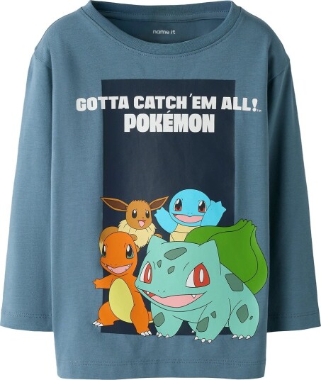 Name It Pokémon Langermet Topp Blå 110 Name It Pokémon Langermet Topp Blå 110
