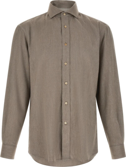 Brunello Cucinelli Herre Skjorter Brun M,