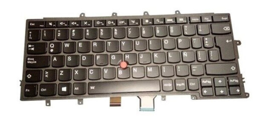 Lenovo Chicony - Brbart tastatur - til utskifting - Spansk - Latin-Amerika - Svart