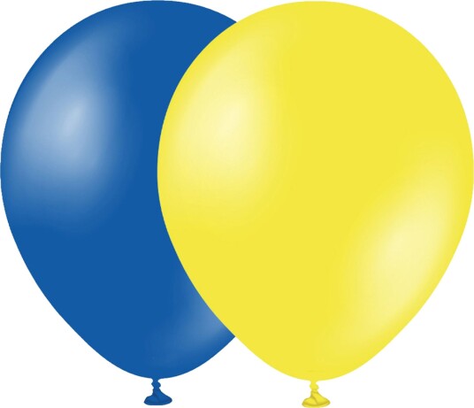 Ballonger Professional Blå/Gul - 10-pakning