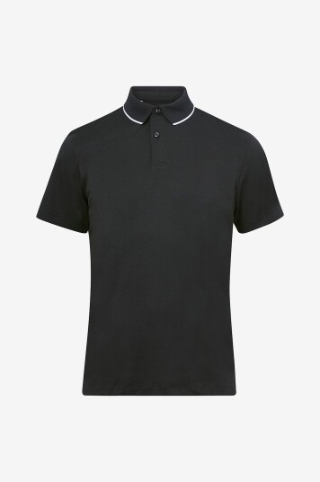 Selected Homme Pologenser slhLeroy Coolmax SS Polo B Noos Svart