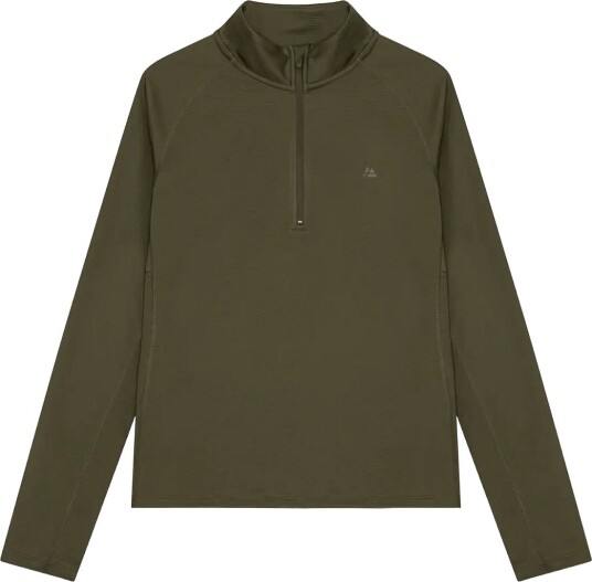 Danish Endurance Momentum Half Zip Running Shirt (Women) Khaki green L