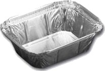 Alubakke 250 Ml 122X96x34 Mm,10 Pk X 100 Stk/Krt