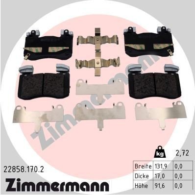 Bremseklosser ZIMMERMANN 22858.170.2