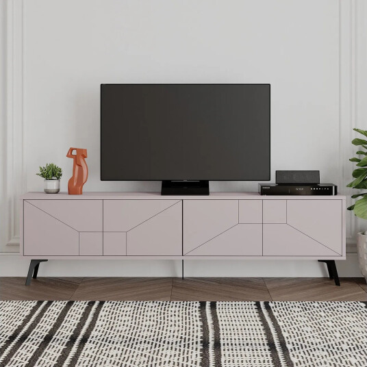 Dune TV-benk 180x29,6 cm Brun - Hanah Home